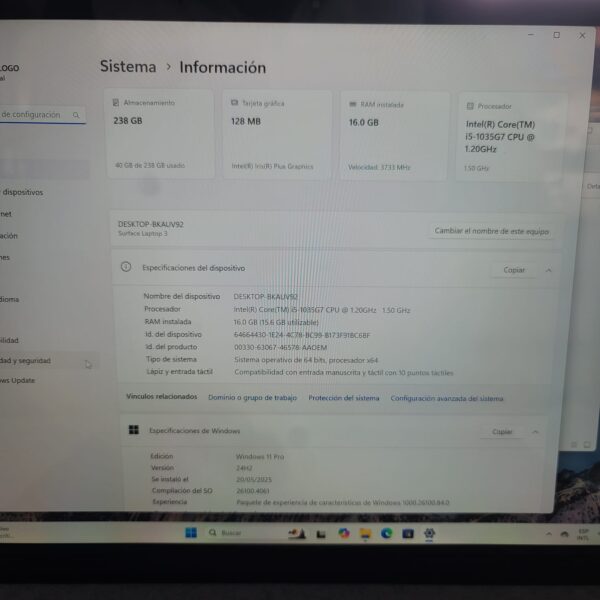 SURFACE LAPTOP 3 i5-10 - Imagen 8