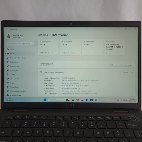 DELL LATITUDE 7420 TOUCH i5-11 - Imagen 8
